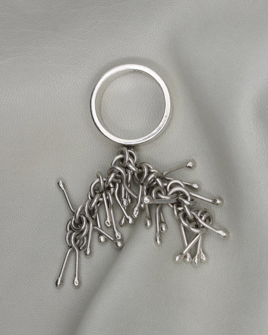 WATERFALL SILVER RING