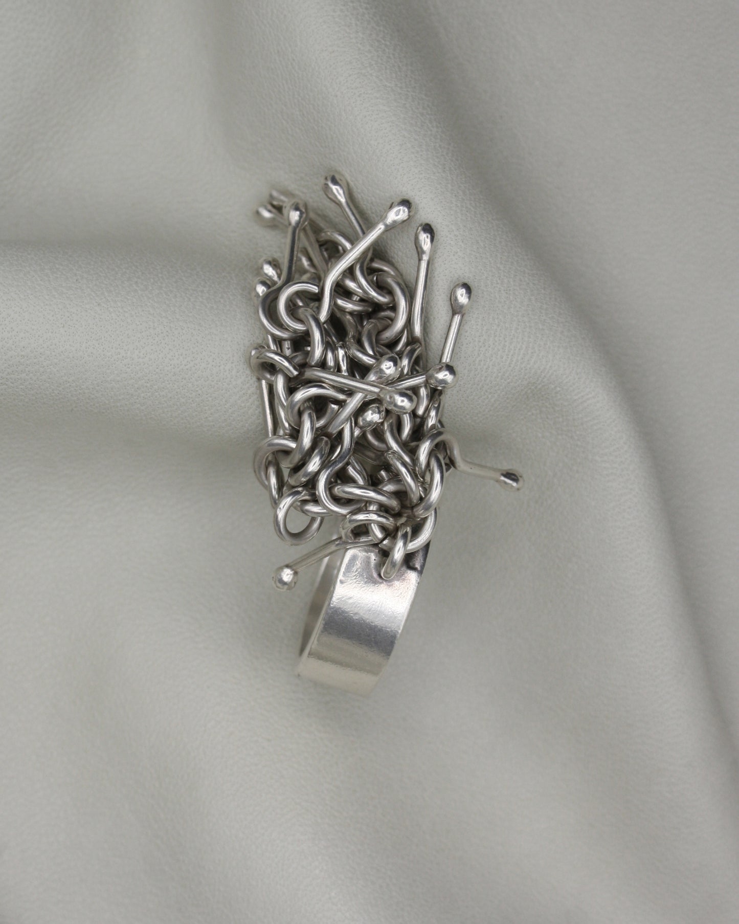WATERFALL SILVER RING