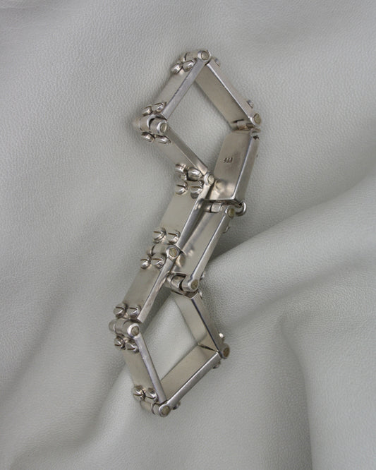 HINGED SILVER BRACELETE