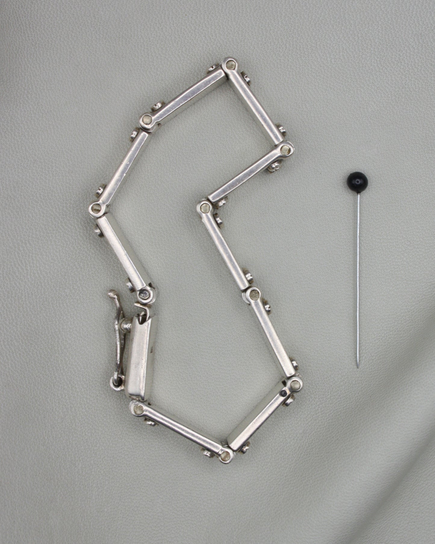 HINGED SILVER BRACELETE