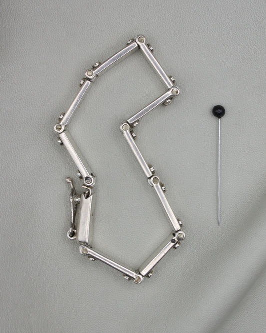 HINGED SILVER BRACELETE